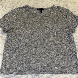 Grey Crop Tee